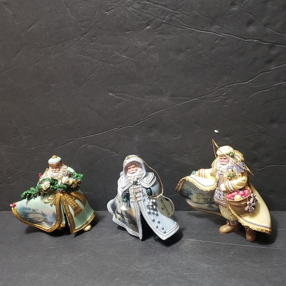 THE ASHTON-DRAKE GALLERIES By Thomas Kinkade Santa Claus Heirloom Ornaments (6) - Picture 4 of 8